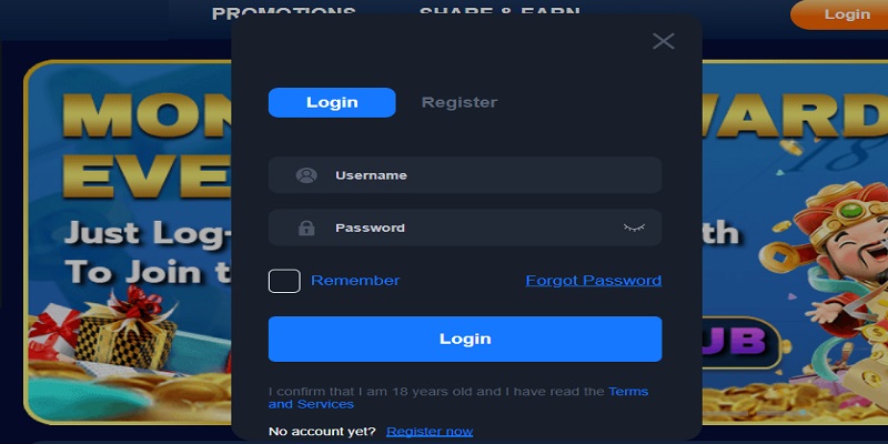 Players with an account do not need to register PHJOY again