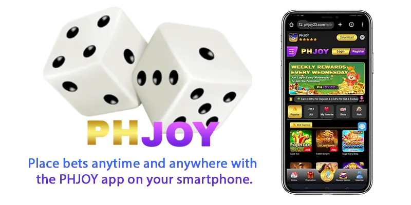 Place bets anytime and anywhere with the PHJOY app on your smartphone.